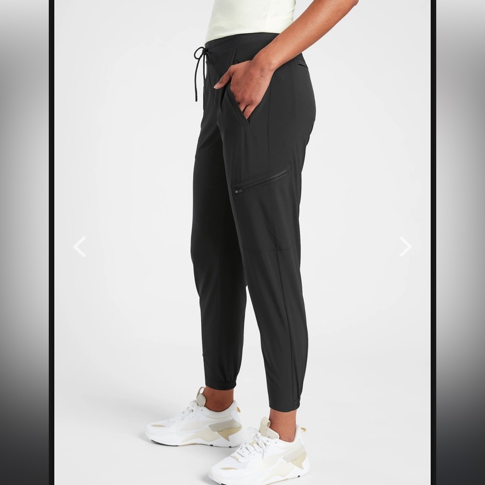Athleta Venture Pant (pants are blue)